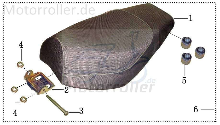 Sitzbankbolzen Sitzbankscharnier M6mm AWA-125-56-262-000 Motorroller.de verzinkt Stehbolzen Gewindebolzen Zapfen Gewindestift Arretierbolzen 139QMB