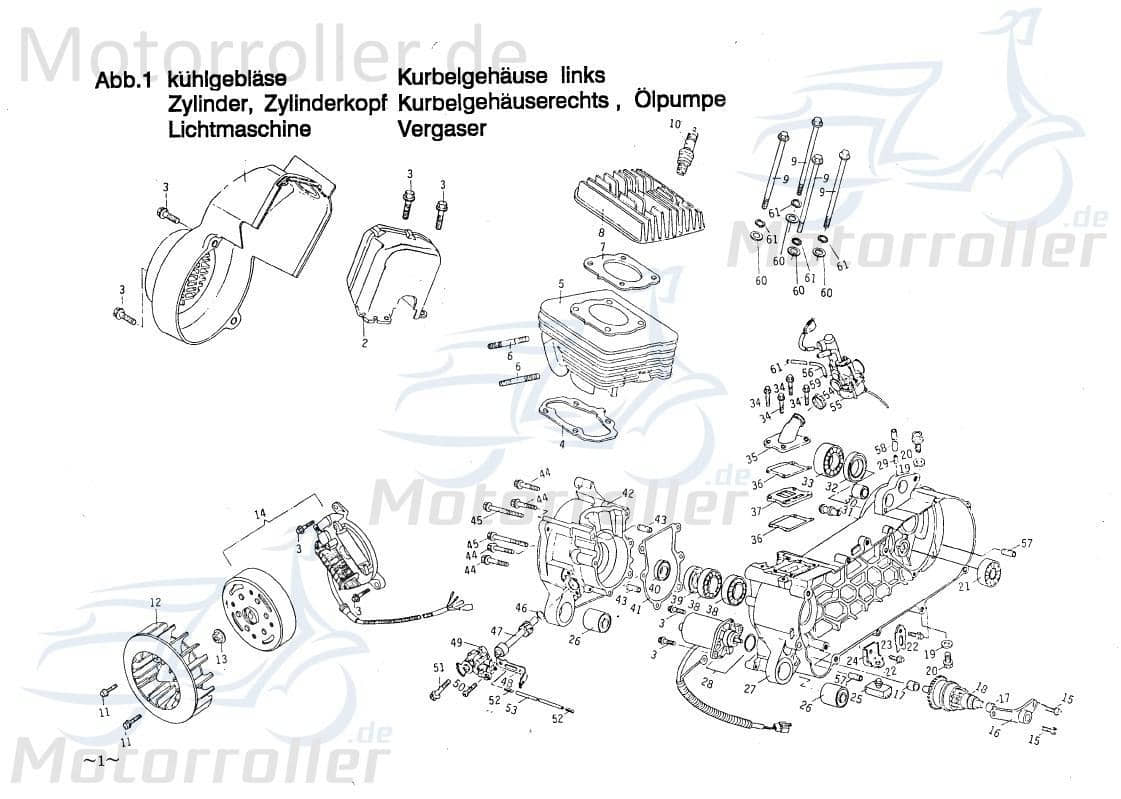 PGO Sechskantschraube M6x95mm Star 50 Befestigung 50ccm 2Takt Motorroller.de Halter Halterung Flachkopfschraube Sechskant-Schraube Bundschraube