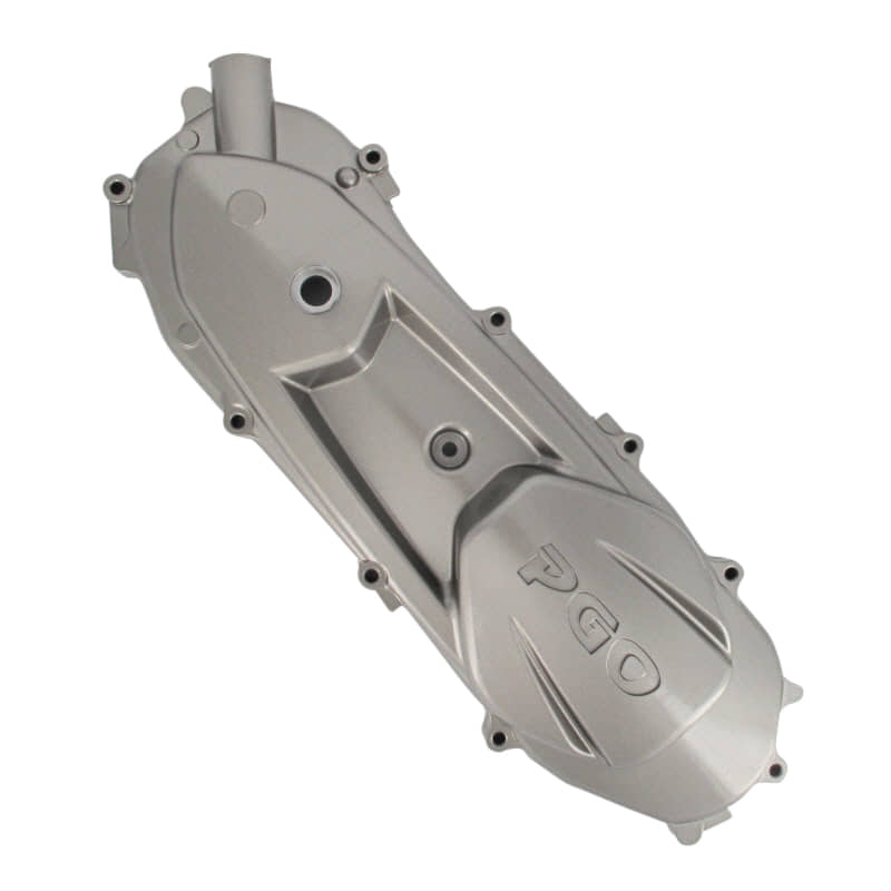 PGO Motorgehäusedeckel links silber T-Rex 50 50ccm 2Takt Motorroller.de Motordeckel Kurbelgehäusedeckel PGO 50ccm-2Takt Scooter PMX 50 Ersatzteil