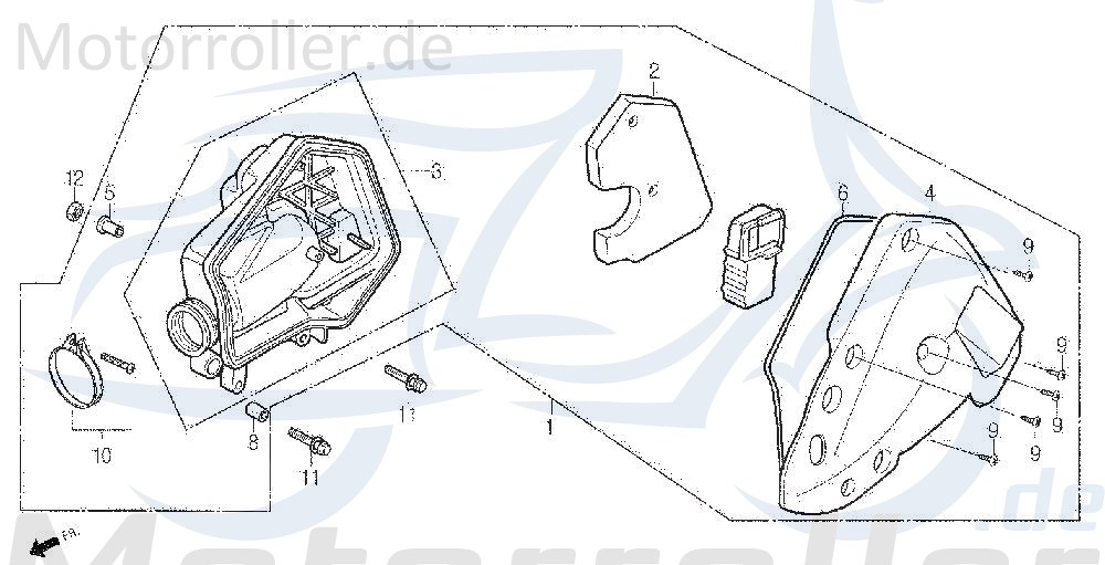 Einsatz Luftfilter GZ Luft-Filter 17205-SE5-0001