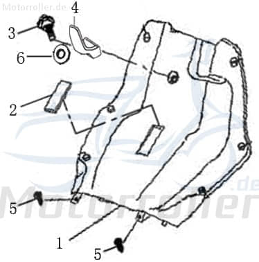 Helmhaken klein YY125T-28 152QMI schwarz Jonway 1010304