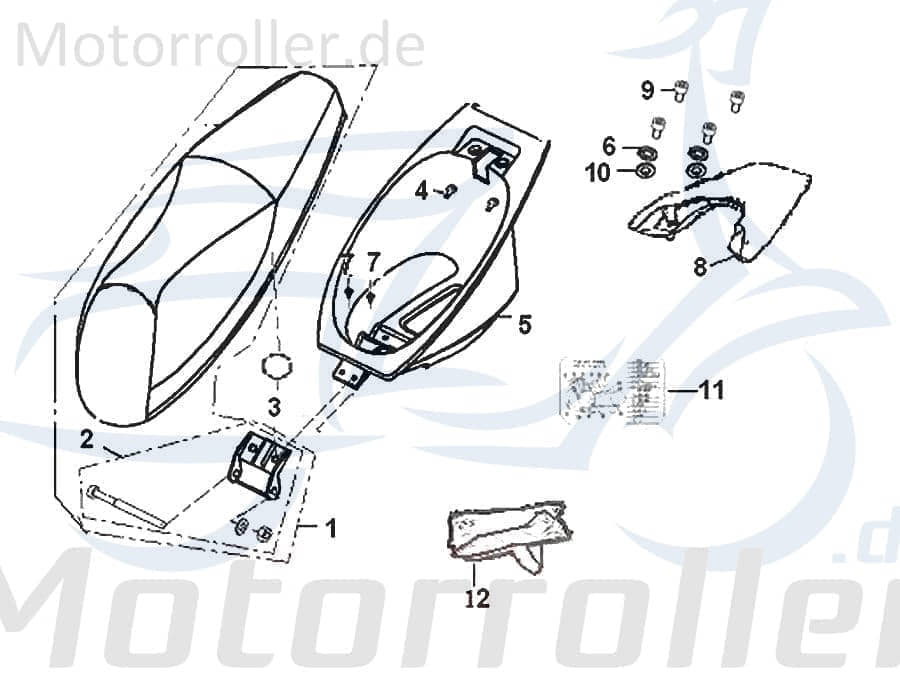 SMC Unterlegscheibe Exploroer Defender EVO Quad B07030000805 Motorroller.de Distanzhalter U-Scheibe Washer Beilagscheibe Ausgleichsscheibe ATV Generic