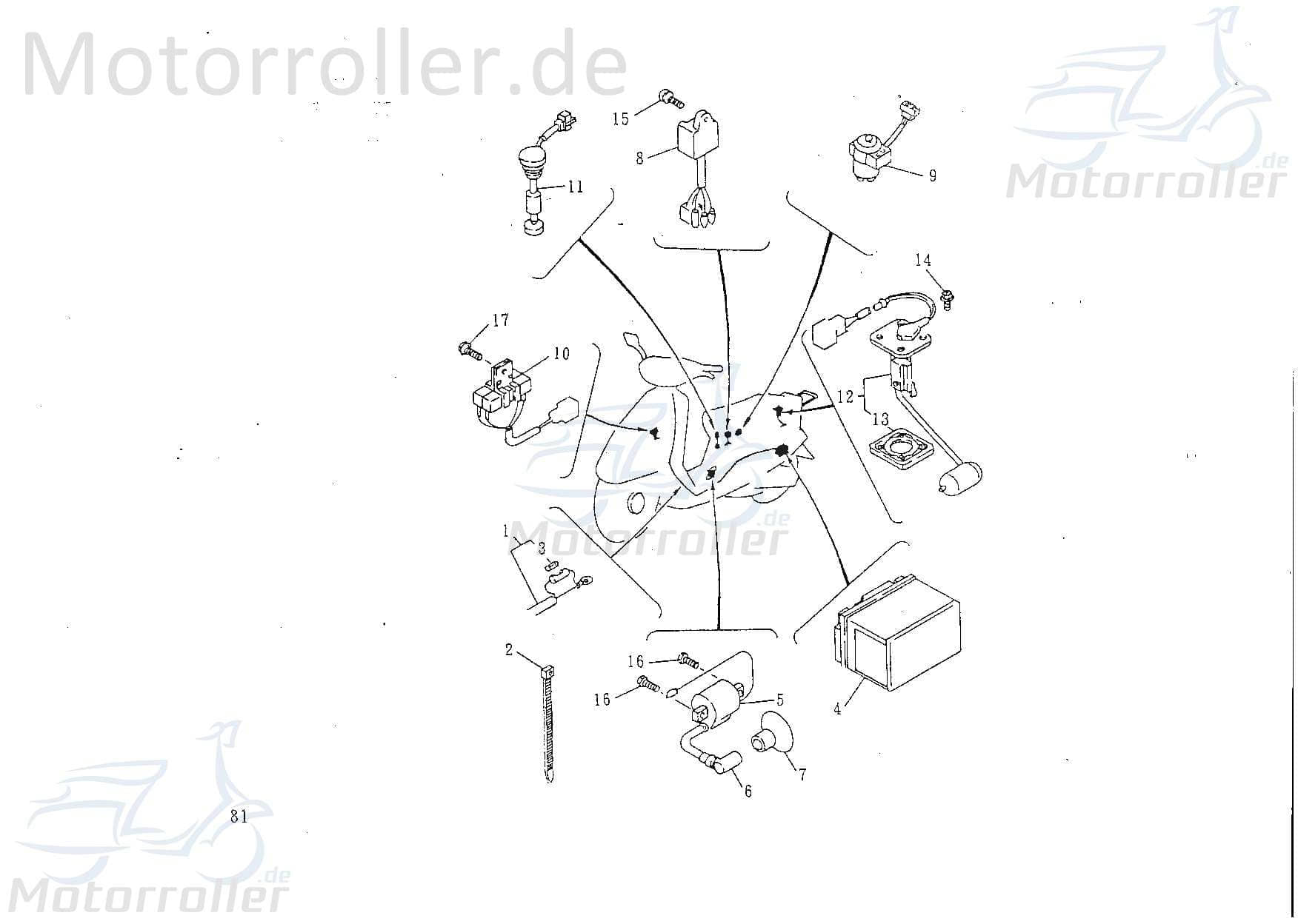 CDI Zündbox Aeon Cobra 50 CDI-Einheit Blackbox Quad NK390.18 Motorroller.de Steuergerät Zündeinheit 1E40QMB ATV Minikolt 50 Offroad Ersatzteil Service