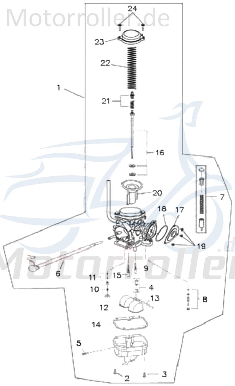 Schwimmer Adly ATV 300 Crossroad Sentinel Quad 272ccm 4Takt Motorroller.de Vergaser-Schwimmer Vergaserschwimmer Schwimm-Körper Vergaser-Schwimm-Körper