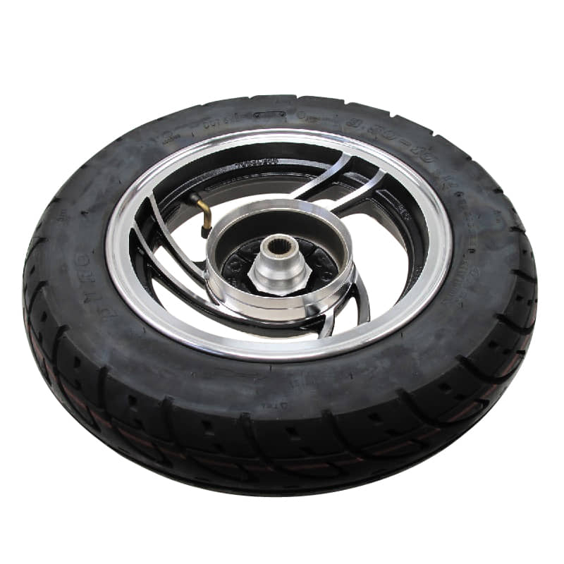 Hinterrad komplett 2.15x10/3.50x10 Alufelge Motorroller Rex 86473
