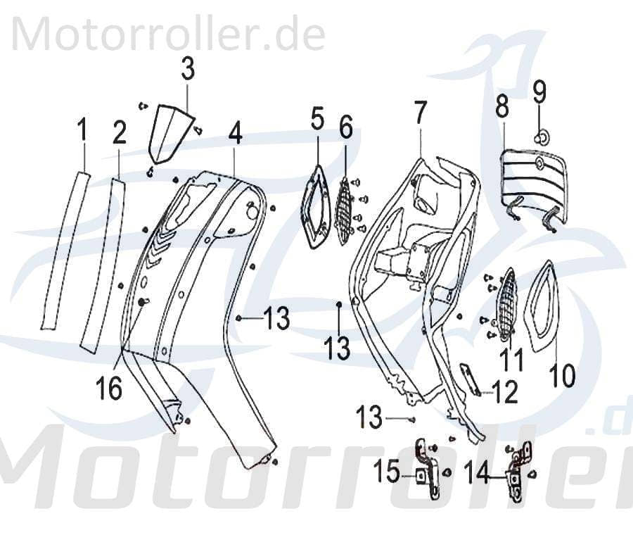 SMC Blechschraube 4.2x13mm Keeway Agora 50 4Takt B05074201305 Motorroller.de Kreuzschlitzschraube Kreuzschraube Blech-Schraube Treibschraube Scooter