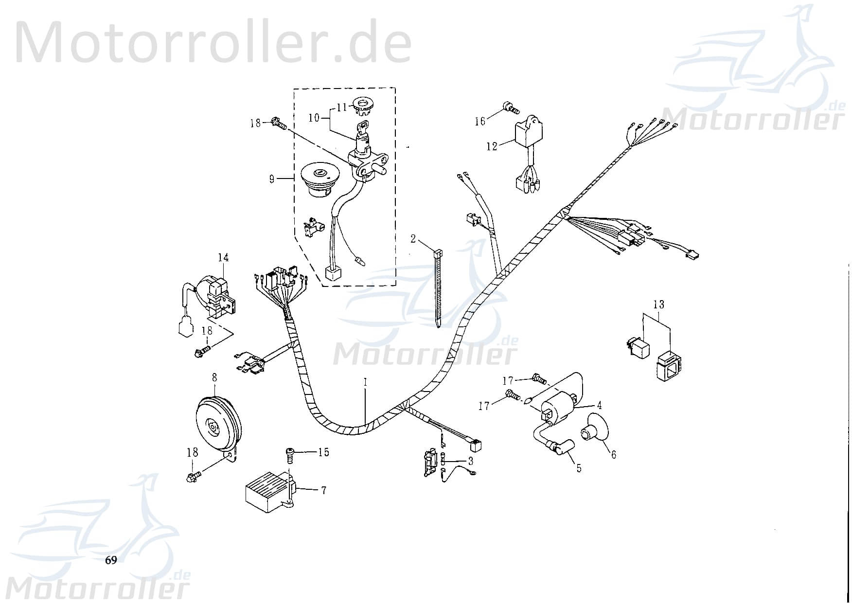 Zündkerzenstecker FIG 16-17 Motorroller.de