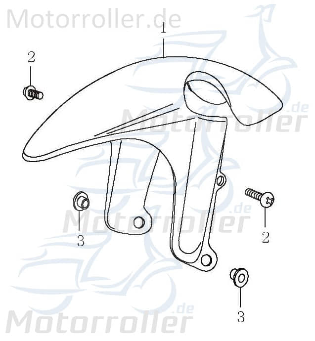 Bundschraube M6x16mm Kreuzschlitz verzinkt AGM 50ccm 4Takt Motorroller.de Maschinenschraube Flanschschraube Flansch-Schraube Maschinen-Schraube