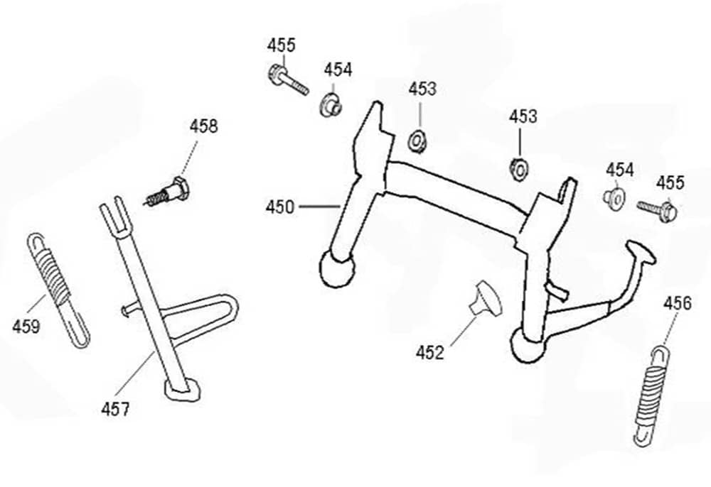 Federsatz Seitenständer Federset Znen Euro 4 95015-DGW-E000
