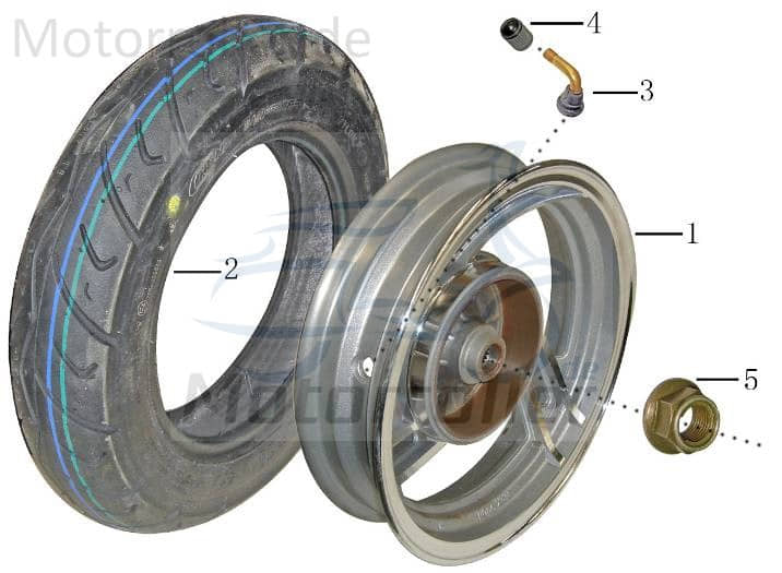 Rollerreifen 3.50-10 51J TUBLESS V Rex RS450 50ccm 4Takt Motorroller.de Scooterreifen Sommerreifen 50ccm-2Takt RS460 BOSTON 8 Ersatzteil Service