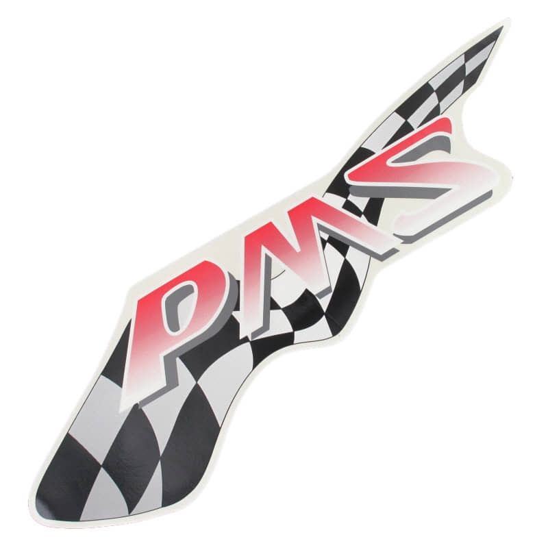 PGO Aufkleber PMS Seitenverkleidung links Sticker P2601140000 Motorroller.de Dekor Dekor-Aufkleber Klebeetikett Mokick Ersatzteil