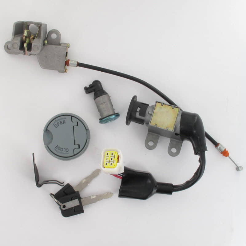 Rex RS460 Schloss-Garnitur Scooter Mofa 50ccm 4Takt Motorroller.de Zündschloss Tankverschluss 139QMB JSD50QT-13 50cc 4T 139QMA