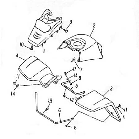 Dekorsatz Tankverkleidung 75729