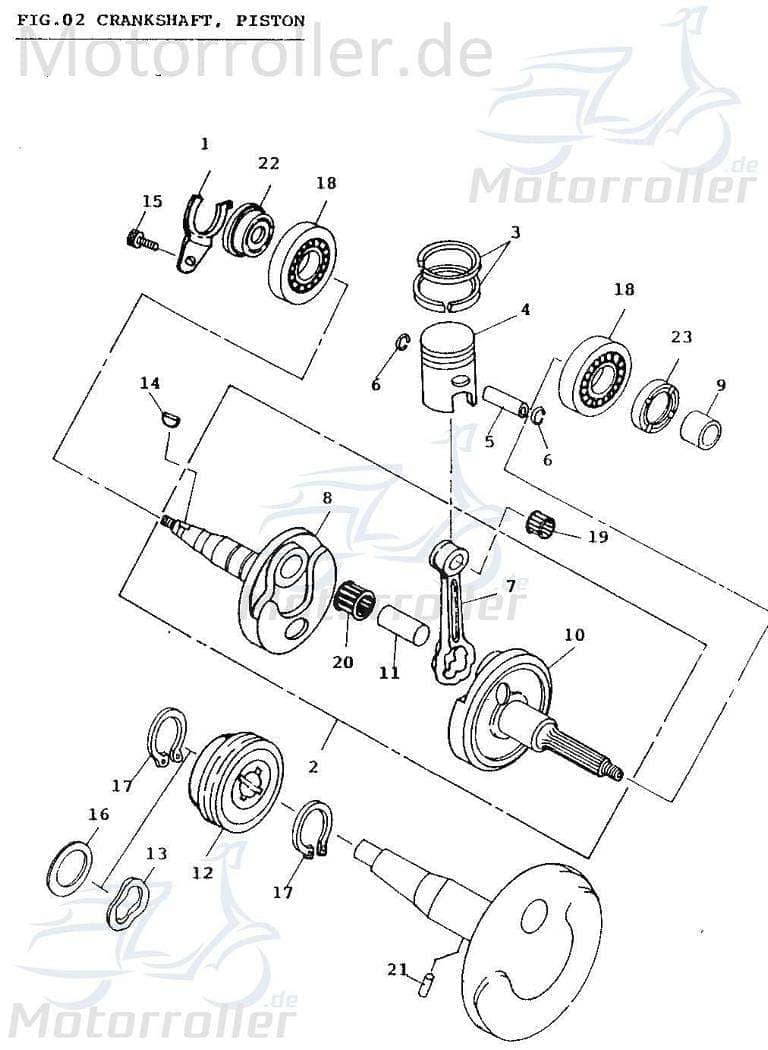 Stift für Ölpumpenantrieb 3x13mm Bolzen 34848
