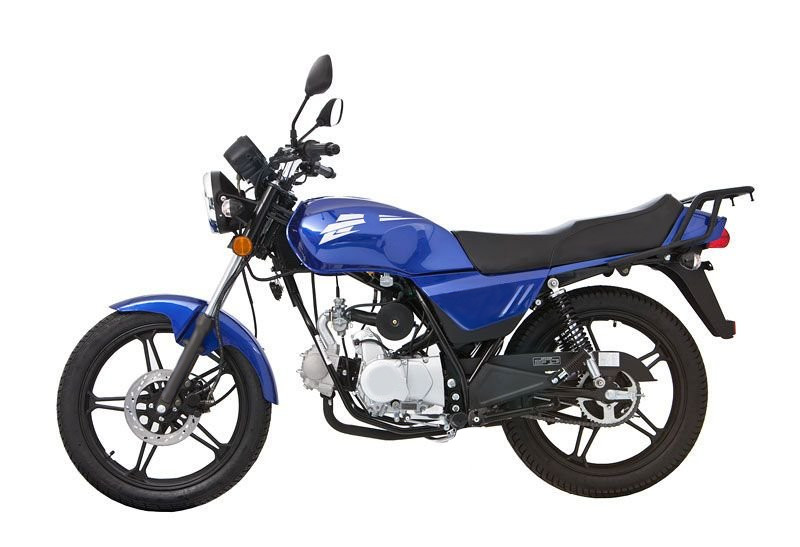 Motorrad Fighter 50 F-S blau 45 km/h Euro 5 Schaltmoped Mokick 50ccm 4 Takt Kleinkraftrad Krad