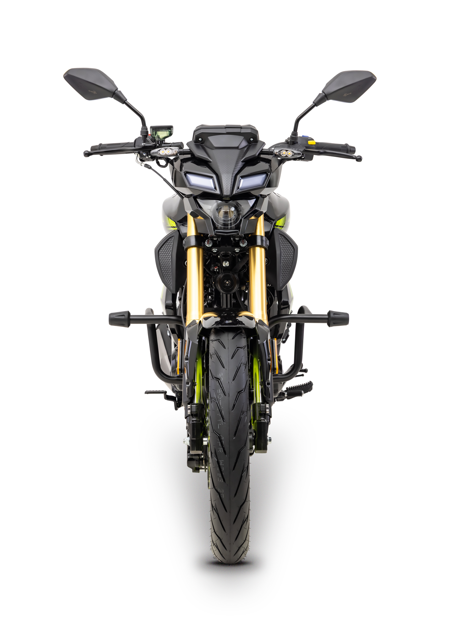 Motorrad Fighter 125 DV-RS AIR neon-grün/schwarz 90 km/h Euro 5+ Schaltmoped Mokick Kleinkraftrad