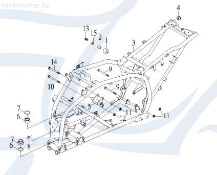 AEON Schraube Explorer Maschinenschraube Quad 94610-12128-B Motorroller.de Bundschraube Flanschschraube Flansch-Schraube Maschinen-Schraube ATV