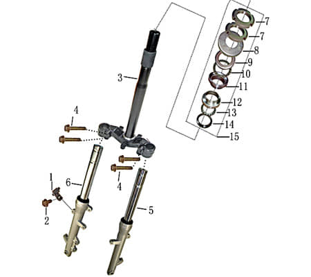 Gabelholm links Gabelstrebe 701473