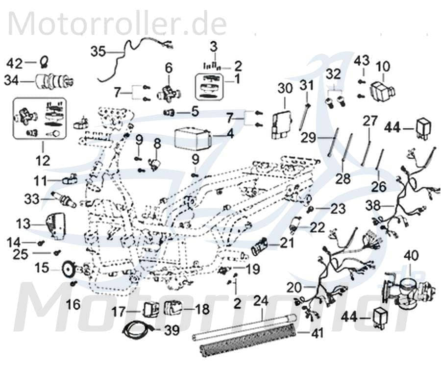 Kreidler Insignio 125 2.0 Gleichrichter Regler 125ccm 4Takt 750178 Motorroller.de Spannungsregler Laderegler Stromregler Lade-Regler 125ccm-4Takt