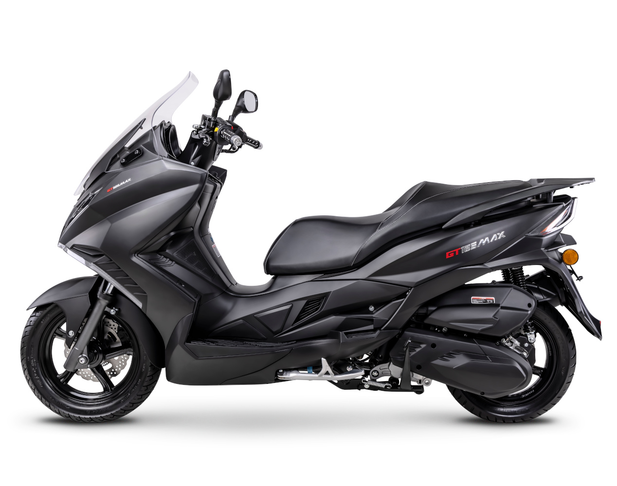 Motorroller Fighter 125 R GT Max schwarz 95 km/h 4-Ventiler Euro 5+ Großraumroller Leichtkraftrad Scooter 125ccm