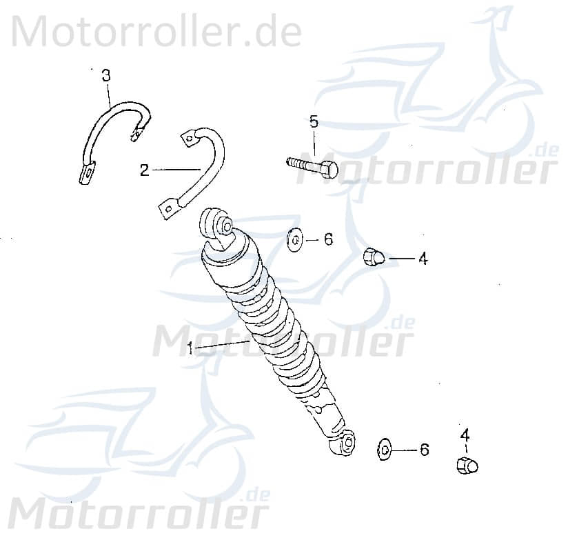 SMC Chopper 125 Haltegriff links 125ccm 4Takt 52851-CHP-00 Motorroller.de Gummigriff Scooter Ersatzteil Service Inpektion Direktimport