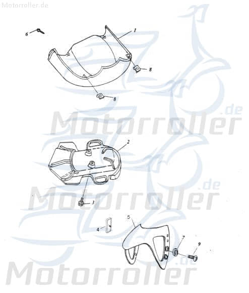 Adly Unterbodenverkleidung schwarz Roller unten 125ccm 4Takt Motorroller.de Unterbodenschutz Unterboden-Schutz Unterbodensspritzschut 50ccm-2Takt