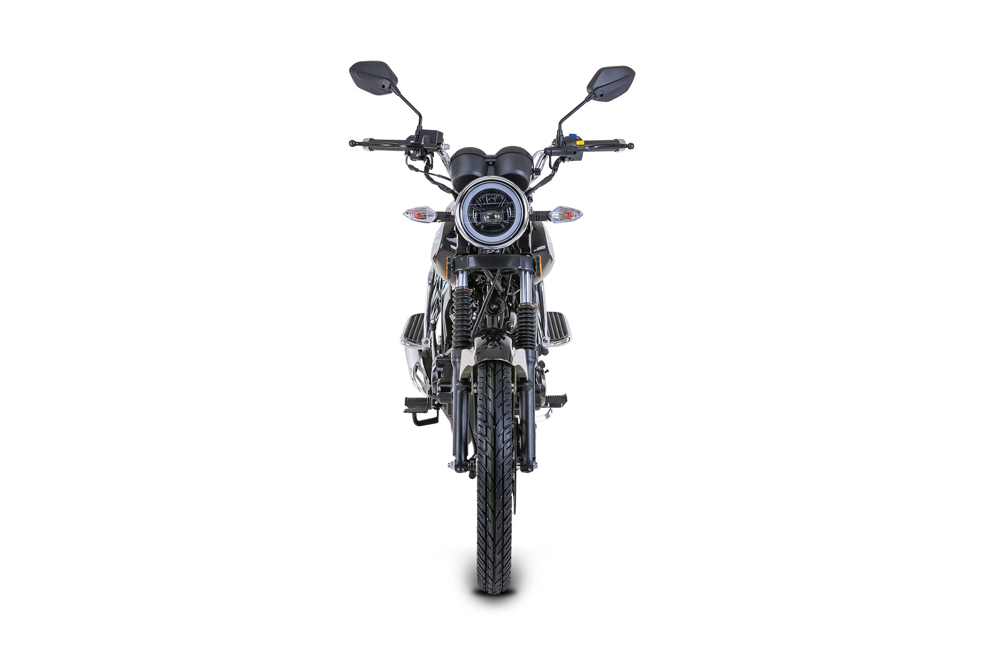 Motorrad Fighter 125 C-RS schwarz 90 km/h Euro 5+ Schaltmoped Mokick Kleinkraftrad