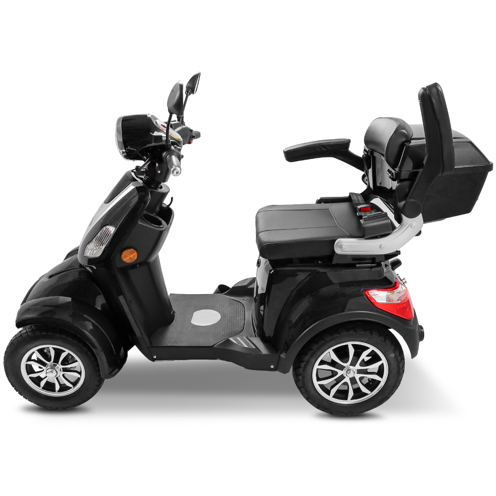 E-Quad Scoody E4 Shopper V3 25 km/h schwarz 1000 Watt Lithium-Akku Elektroroller Seniorenroller E-Scooter