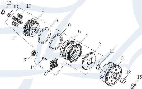 SMC Quad 200 Feder Dämpfung ATV 200ccm 4Takt 97501-26040 Motorroller.de Schwingungsdämpfer Ausgleichsfeder Abfederung Masseausgleich Explorer UTV
