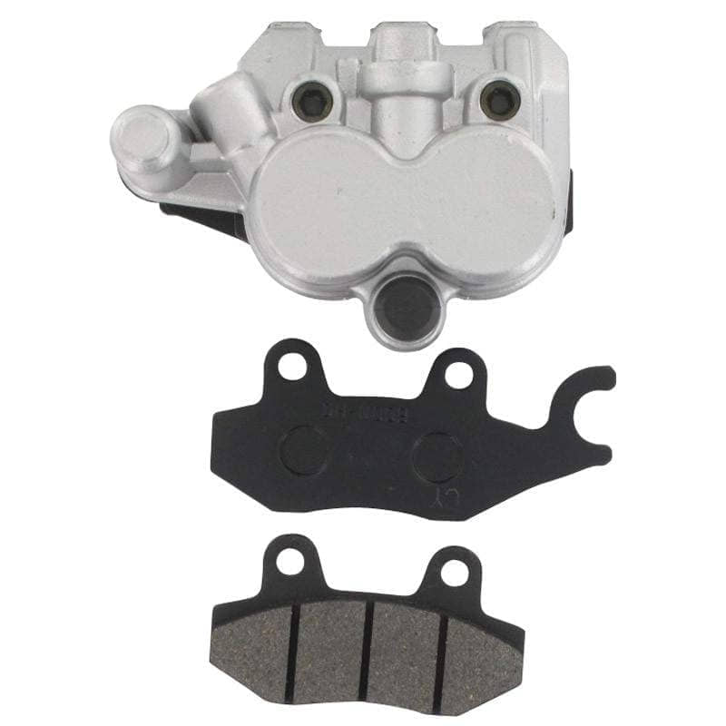 Rex RS1100 Brems-Halterung Bremssattel silber Roller Motorroller.de Bremszange 125ccm 4Takt 152QMI YY125QT-28 125cc 4T GY6 vorne links