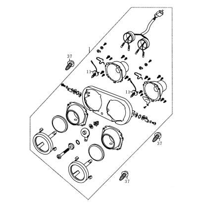 Rex RS125 QM125T 10D Scheinwerferbirne Halogen 50ccm 4Takt 5397765 Motorroller.de H3 12V35W Sockel PK22S Halogenleuchte Halogenglühlampe Glühbirne