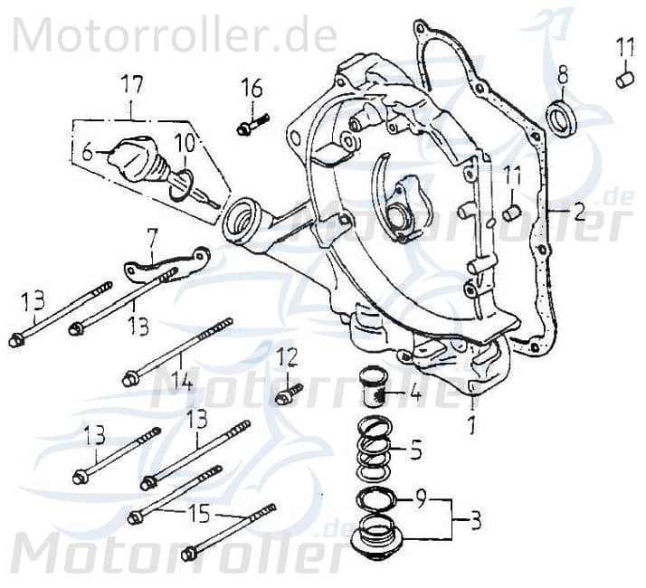 Adly O-Ring Ölmessstab 18x3mm Dichtung Quad ATV 272ccm 4Takt Motorroller.de Gummidichtung Dichtring Gummiring Steuerkettenspanner Oring 272ccm-4Takt