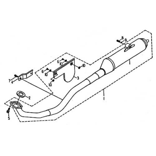 Rex Quad 50 Schraube M8x1,25x12mm mit Bund 79281 Motorroller.de verzinkt Bundschraube Maschinenschraube Flanschschraube Flansch-Schraube