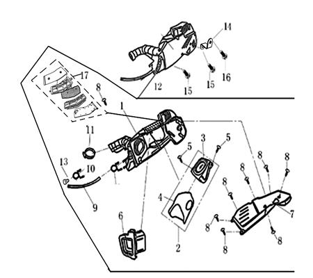 Luftfiltereinsatz komplett Papier Schaumstoff 700889
