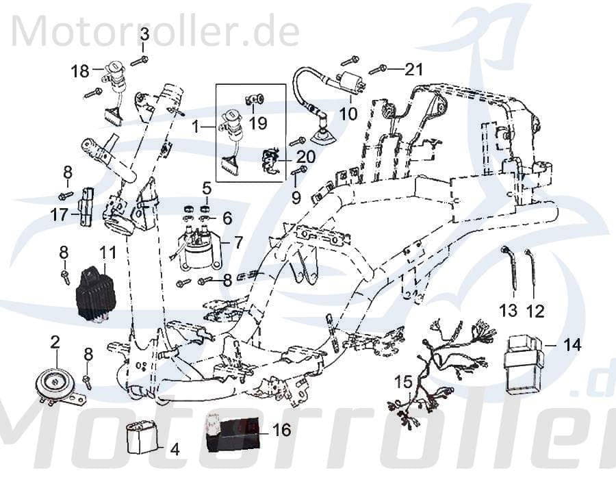 SMC Schraube M6x20mm CFMOTO CForce 450 ONE Euro2 B01090601265 Motorroller.de Bundschraube Maschinenschraube Flanschschraube Flansch-Schraube Quad ATV