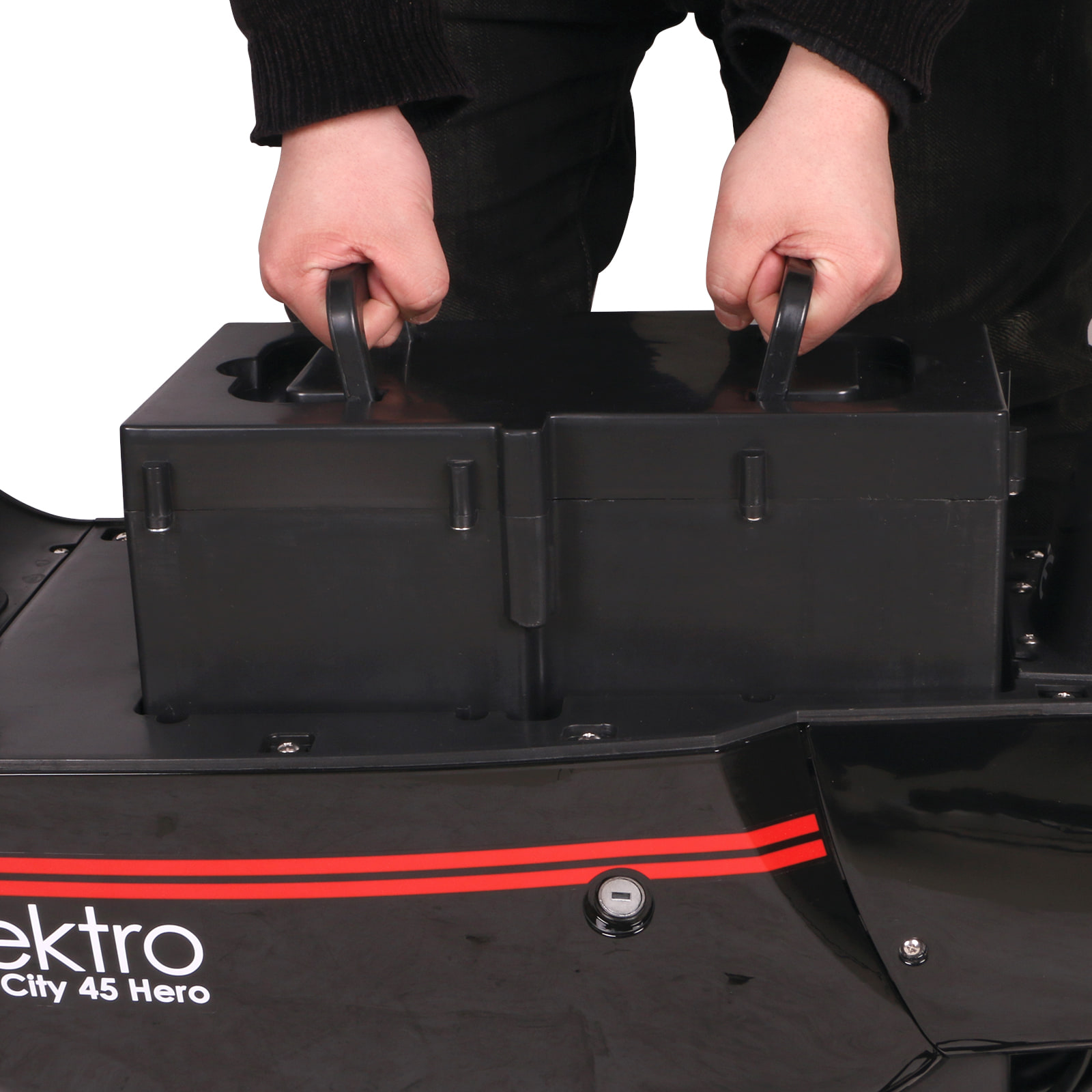 Elektroroller Scoody 45 HL schwarz 45 km/h 2000 Watt 60V-20Ah Lithium-Akku E-Roller E-Scooter Elektroscooter