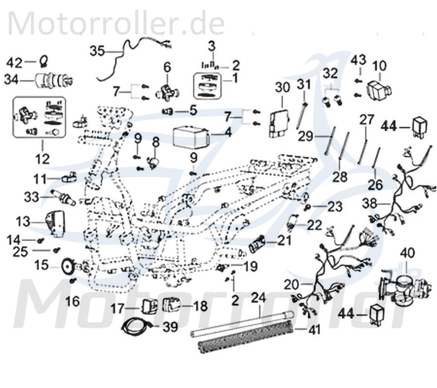 Kreidler Insignio 125 2.0 Steuergerät 125ccm 4Takt 750460 Motorroller.de Controller Scooter Qingqi Original Ersatzteil