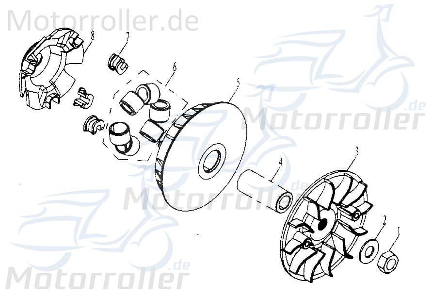 U-Schiebe 14.5x30x2 Unterlegscheibe 172MM-051006