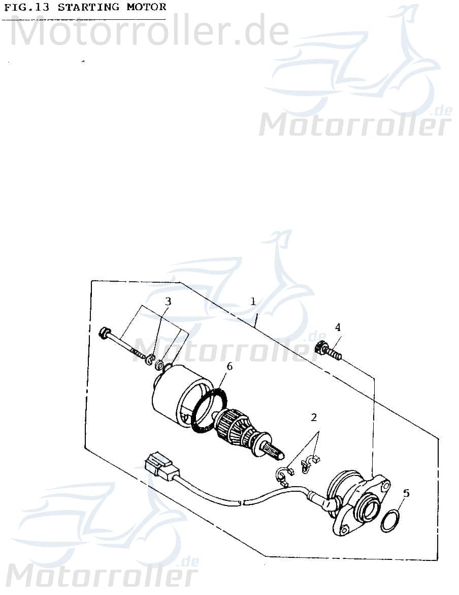 Adly Anlasser Scoody 50 2 Starter Anlasser-Motor 50ccm 2Takt Motorroller.de Elektrostarter E-Starter Anlassermotor Elektro-Starter Minarelli stehend