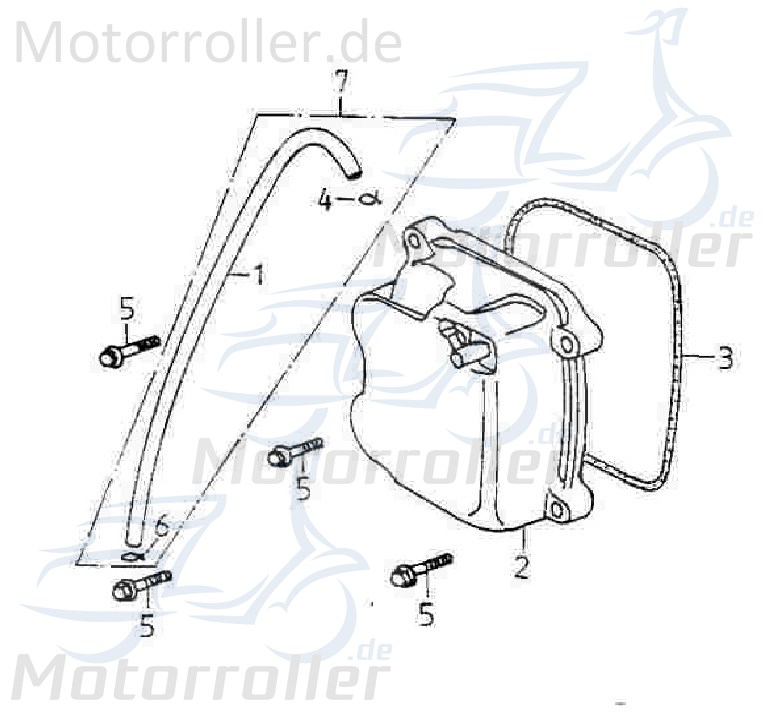 Adly Zylinderkopfdeckel 125/180ccm 152QMI GK 125 125ccm 4Takt Motorroller.de Ventilabdeckung Verkledung Deckel-Ventile Buggy Ersatzteil Service