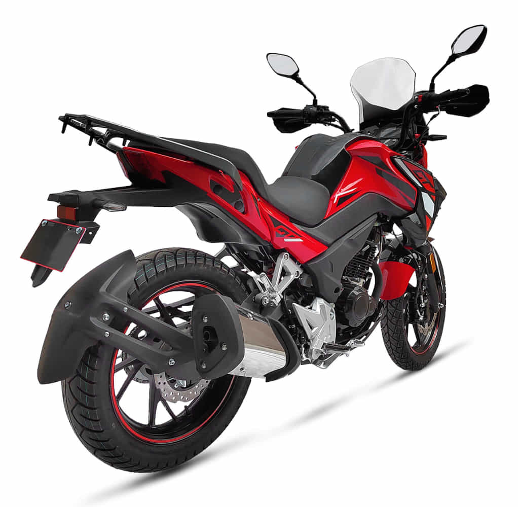Motorrad Fighter 125 GT-S rot 90 km/h Euro 5+ 125er Leichtkraftrad Schaltmoped Tourer