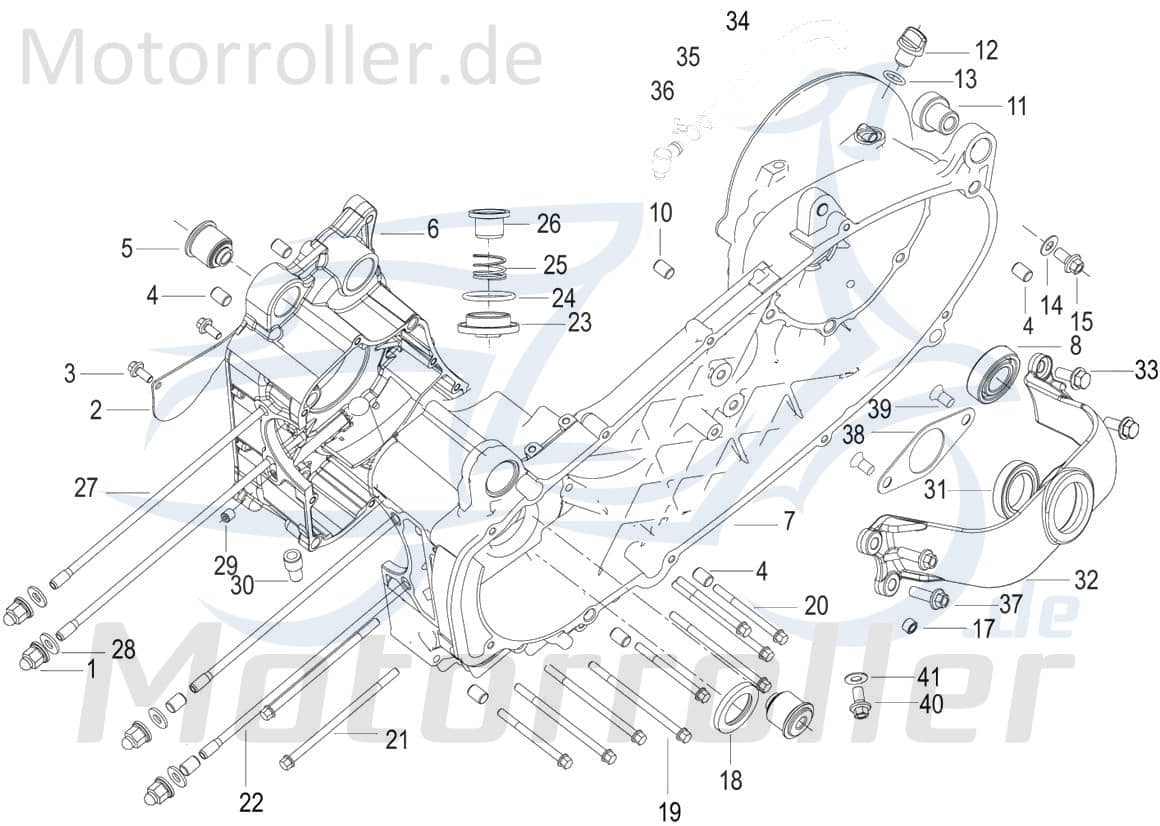 Kreidler Insignio 250 DD Stehbolzen 250ccm 4Takt 159105000000 Motorroller.de M8x255mm Gewindestange Gewinde-Stange Gewindebolzen Stiftschraube Scooter