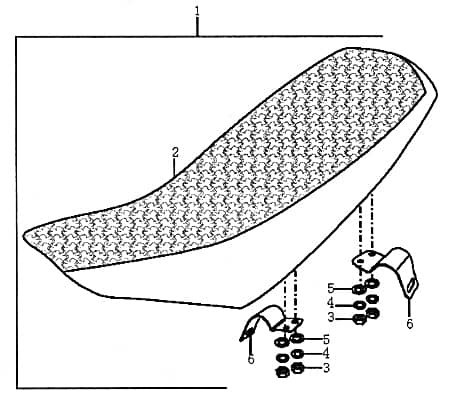 Sitzbank komplett Sattel FIG.C25-1 Motorroller.de
