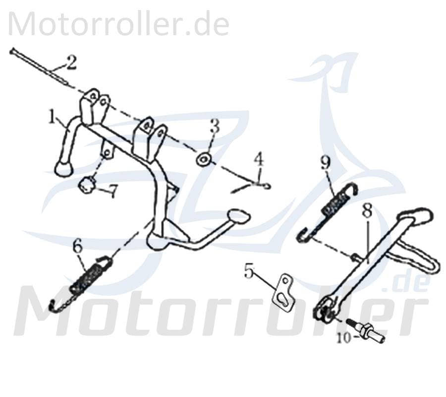 Bundschraube M8x1.25x18 Bund10x12mm Rex RS750 50ccm 4Takt Motorroller.de Maschinenschraube Flanschschraube Flansch-Schraube Maschinen-Schraube