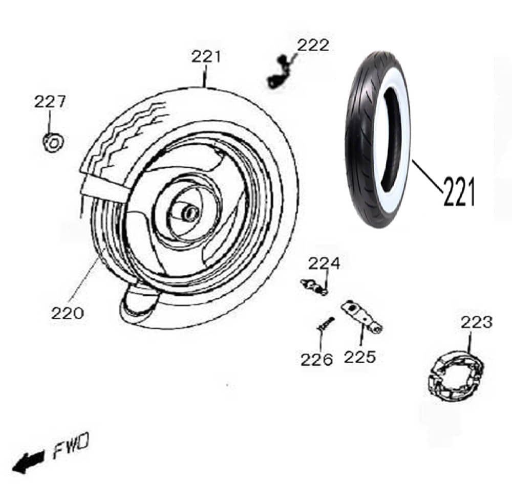Bremsnocken 43141-DGW-9100 Znen Euro 4 43141-DGW-9100