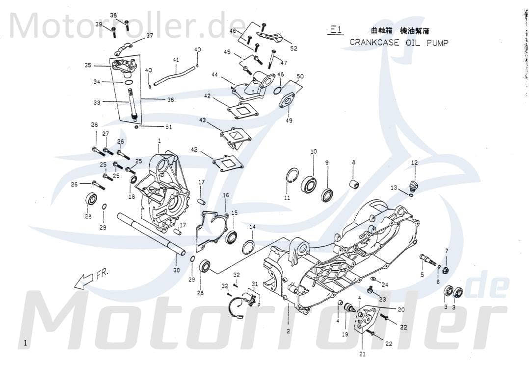 Schraube M6x22mm Rex Quad 150 ATV FIG.-E10-NO.-07 Motorroller.de Bundschraube Maschinenschraube Flanschschraube Flansch-Schraube Bund-Schraube