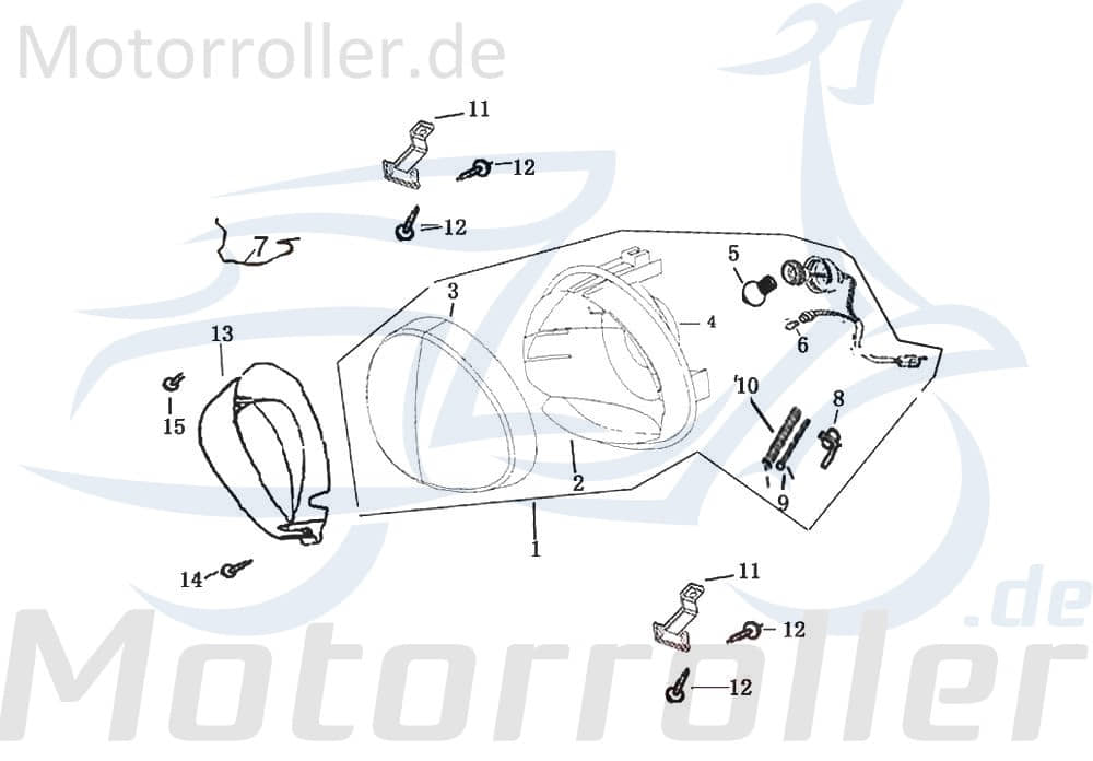 Rex Bergamo 50 Kappe Schraube 50ccm 4Takt 33107-F8-9000 Motorroller.de Verkleidung Schutz Blende Deckel Abdeckung Haube Abdeckhaube Schutzhaube