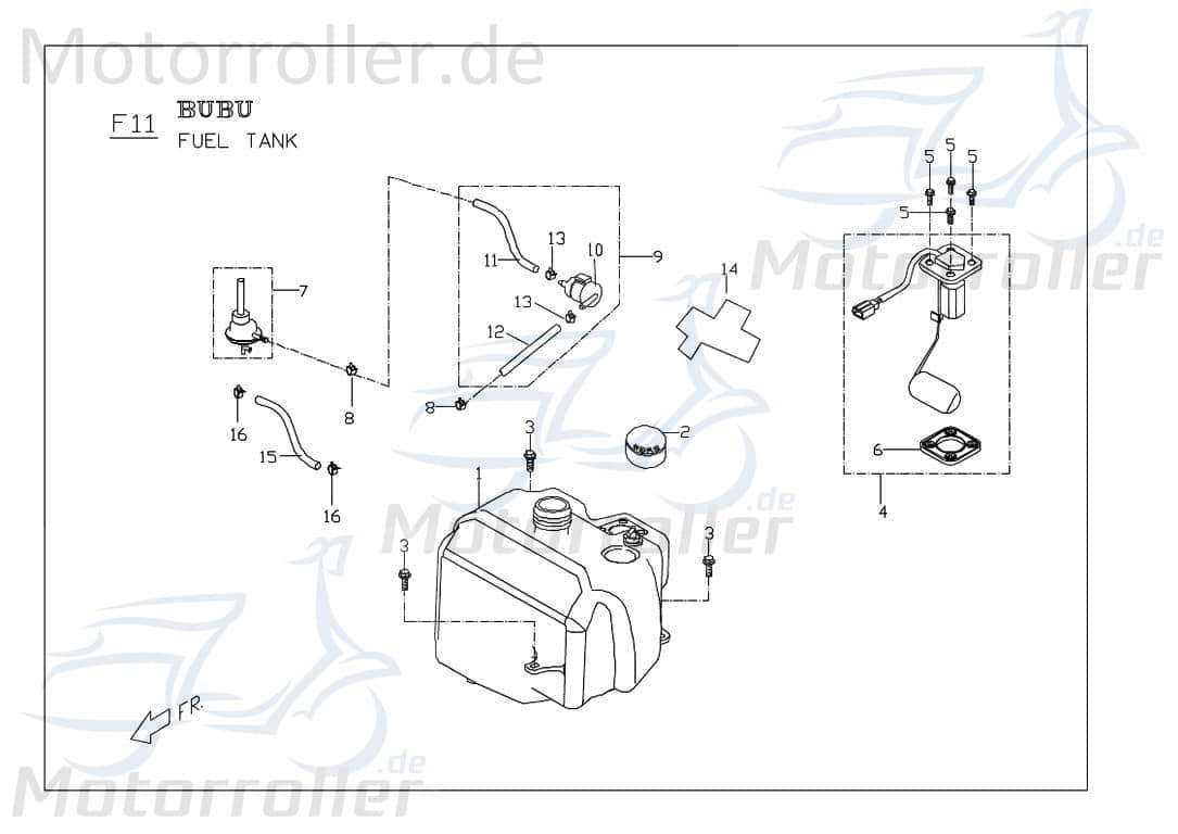Tankdeckel Schraub-Deckel Schraubdeckel PGO E1521302000