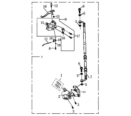 Jonway Jigger 50 Bundschraube M8x30mm 50ccm 4Takt 706114 Motorroller.de Maschinenschraube Flanschschraube Flansch-Schraube Maschinen-Schraube Scooter