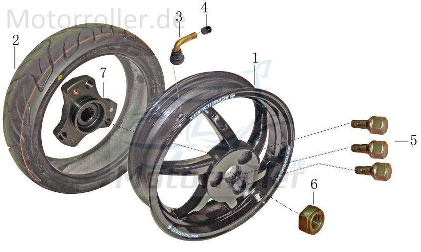 Rollerreifen 130/60-13 AGM Firejet 125 Scooter 125ccm 4Takt Motorroller.de Scooterreifen Sommerreifen 152QMI Rex RS125 QM125T 10D Ersatzteil Service